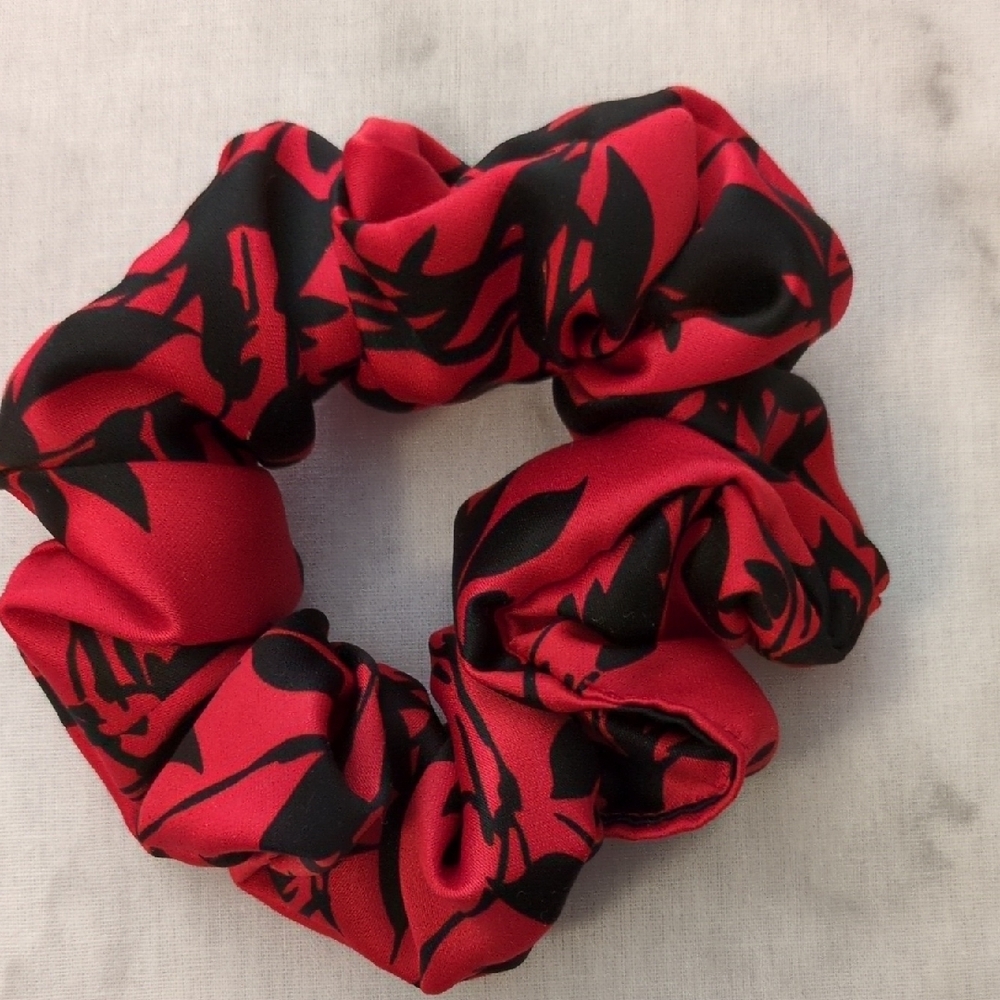 3/$20 Red and Black Hair Scrunchie